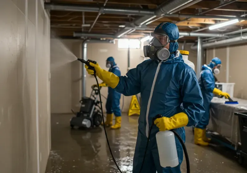 Basement Sanitization and Antimicrobial Treatment process in Bethel, AK